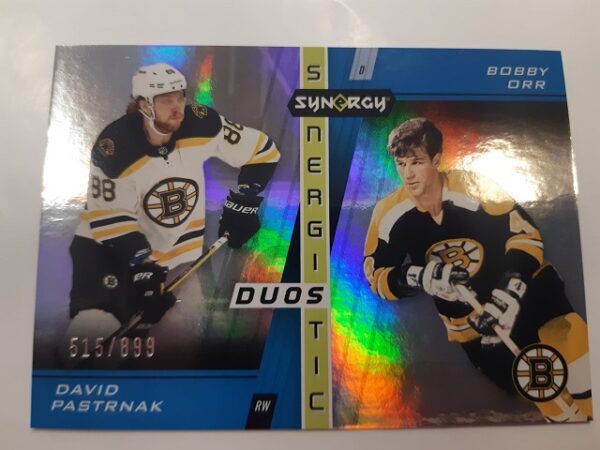 2021-22 Synergy Synergitic Duos David Pastrnak/Bobby Orr /899