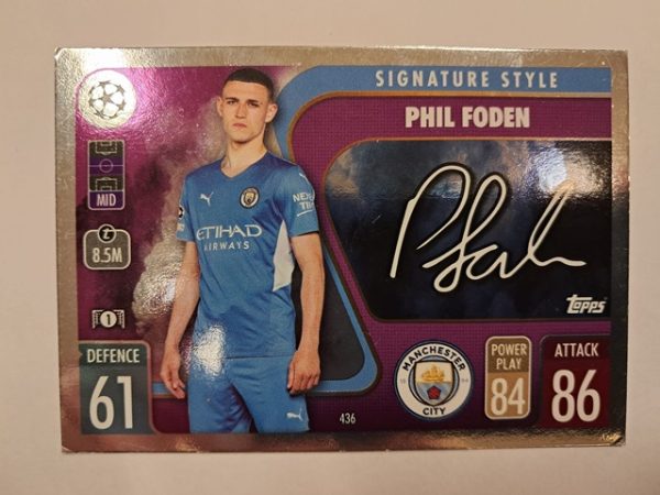 2023-24 Topps Match Attax CL Signature Style Phil Foden