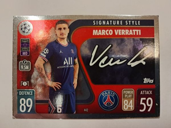 2023-24 Topps Match Attax CL Signature Style Marco Verratti